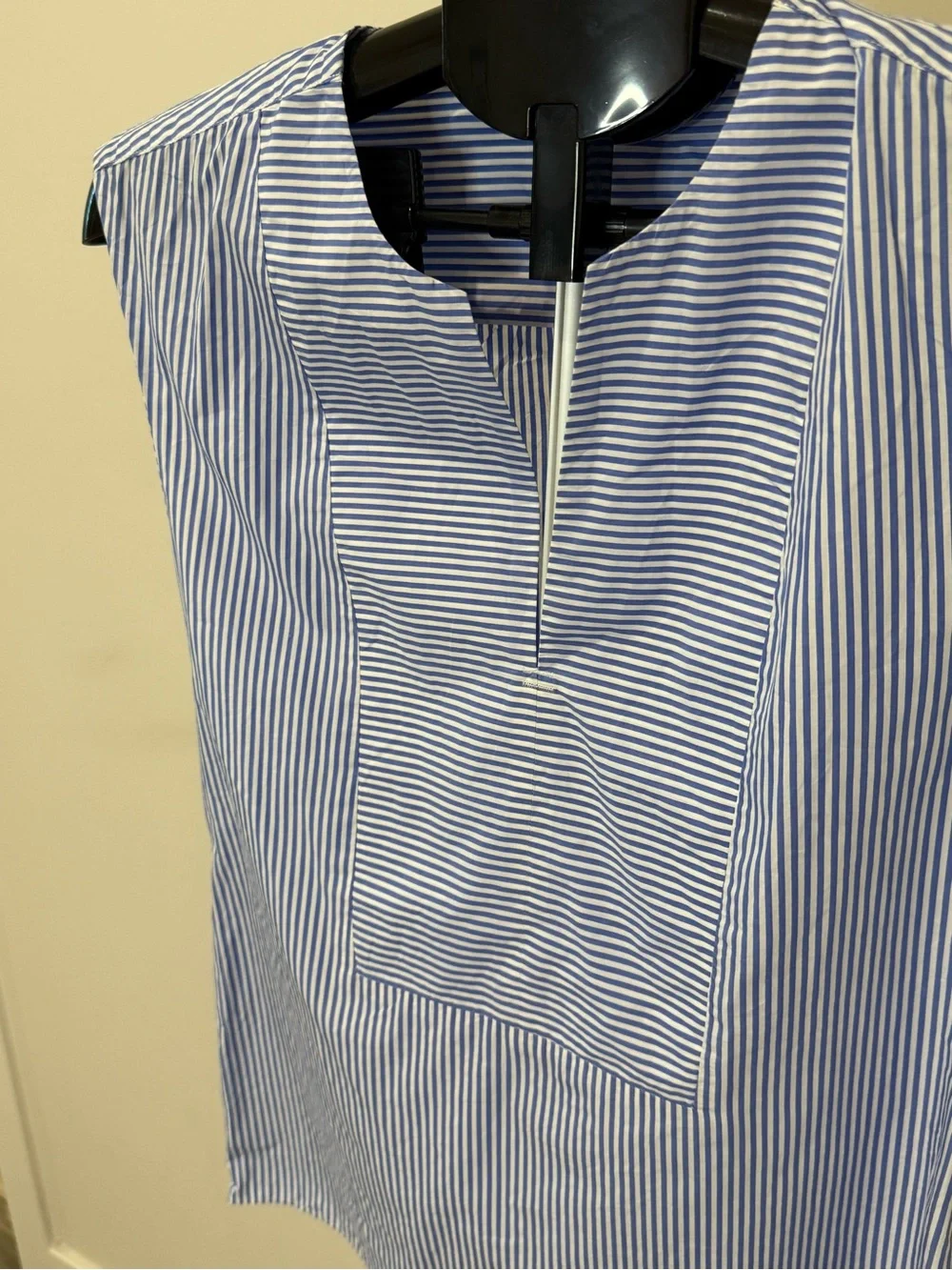 J.Crew Blue & White Striped Sleeveless Popover Top – Size 00